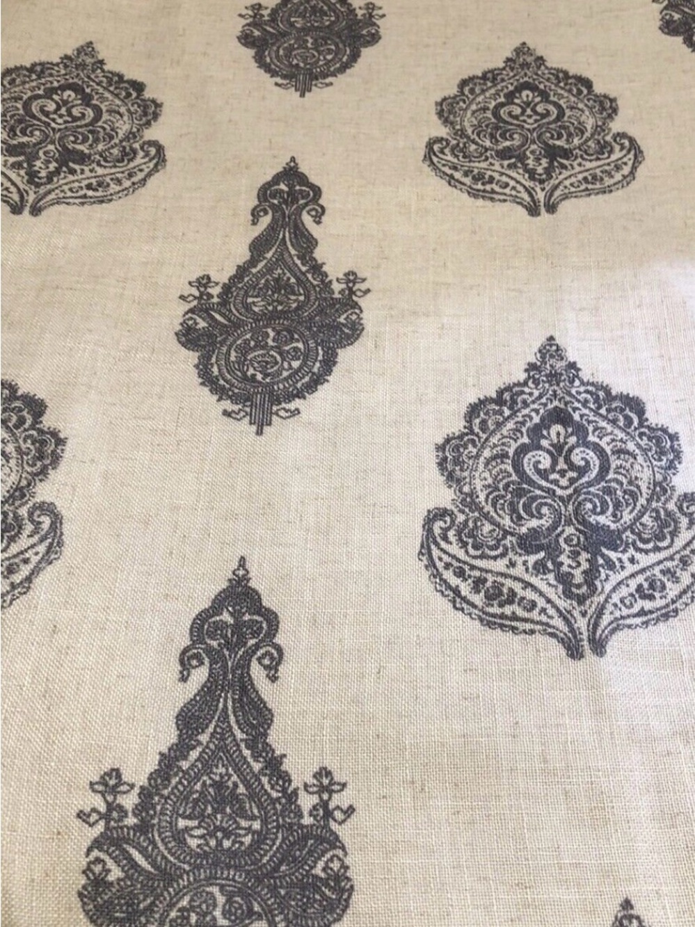 Pier 1 Imports Rambaugh Paisley Double Lined Curtain set of 2 (50 x 84)
